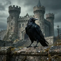 a raven rogue in a castle. r / oldschoolfantasy
