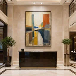 Lobby of a hotel, artwork by ArseniXC