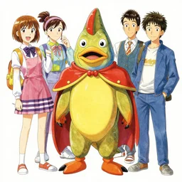 kazuo koike wearing a trout knight costume tombow prismacolor artwork greg staples dug stanat christophe young eytan zana rumiko takahashi