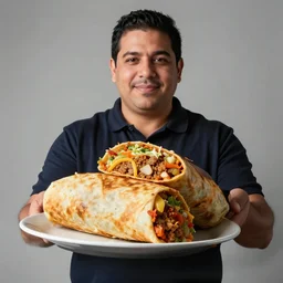 photo of a burritos, professional, studio, marco, 4 k