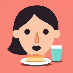 face icon vector minimalist breakfast at tiffany's tomine, adrian