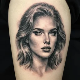 realism tattoo sketch of a beautiful woman's face double exposure effect with beautiful nature scenery, in the style of matteo pasqualin, amazing detail, sharp, faded