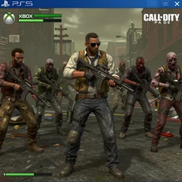 a screenshot of geroge lopez in a call of duty with a bunch of zombies, concept art by minerva j. chapman, polycount, harlem renaissance, xbox 3 6 0 graphics, playstation 5 screenshot, concept art