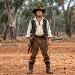 australian bushranger edward kelly ned kelly, award winning epic action photography in rich colors