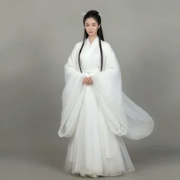 Gong Li, white daoist robes, beautiful, ethereal, digital painting, highly detailed, full body, by Charlie bowater