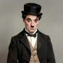 charles chaplin wearing a tuxedo, portrait, highly detailed, digital painting, artstation, concept art, sharp focus, illustration, art by artgerm and greg rutkowski and alphonse mucha