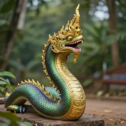 naga creature, burmese mythology, naga, beautiful digital art