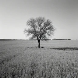 landscape photo in negative