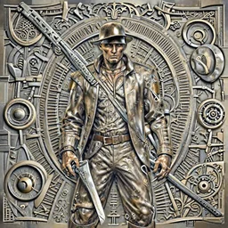 indiana jones, highly detailed, illustration, fantasy art, in the style of greg rutkowski, epic, fantasy, intricate, hyper detailed, artstation, concept art, smooth, sharp focus, ray tracing