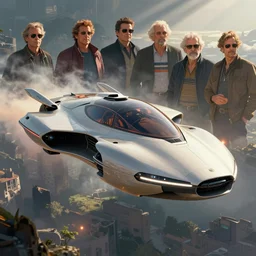 futuristic flying car, cyberpunk details, by wayne barlowe, boris vallejo, aaron horkey, gaston bussiere, craig mullins