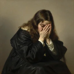 the sadness by rembrandt