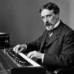 Nikola Tesla on the moog synthesizer