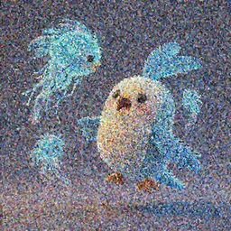 cute! c4d, unreal engine, pixar, voxelart, rimlight, jelly fish dancing, fighting, bioluminescent screaming feathers pictoplasma characterdesign toydesign toy monster bird of paradise creature, zbrush, octane, hardsurface modelling, artstation, cg society, by greg rutkowksi, by Eddie Mendoza, by Peter mohrbacher, by tooth wu