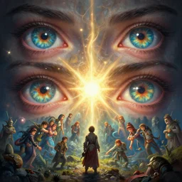 digital _ painting _ creating a spell of light _ filipe _ pagliuso _ and _ justin _ gerard _ unreal engine _ greg rutkowski _ loish _ rads _ beeple _ makoto shinkai and lois van baerle _ ilya kuvshinov _ rossdraws _ tom bagshaw _ alphonse the fly symmetrical _ wonderful eyes _ fantasy _ very _ detailed _ realistic _ complex _ global lighting _ detailed and complex environment