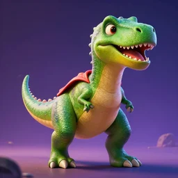 a super hero dinosaur, beautiful lighting, digital art,