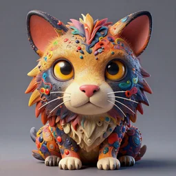 stylish colourful caricature 3 d vfx art of an animal, art style by zdzisaw beksinski, tadanori yokoo & james jean, character concept art, unreal engine render, digital illustration, sharp, intricate detail, volumetric light, ray tracing, soft light, claymation style, symmetric, acrylic on canvas, pinterest, artstation, behance,