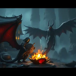 by beatriz bradaschii and danny ingrassia, visually stunning, cinematic, ultra realistic, hyper realism, 1 2 k, epic, octane render, unreal engine, vfx, maya, wee whelp : dragon egg, alley armorsmith : shieldmaiden, raging worgen : netherspite historian, blackwing corruptor : twilight guardian
