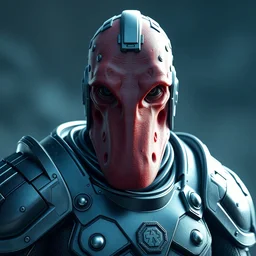 portrait zoidberg wearing mjolnir power armor. artstation, zoidberg. style greg rutkowsk, octane render, unreal engine 6, epic game graphics, fantasy, cyberpunk, conceptual art, ray tracing