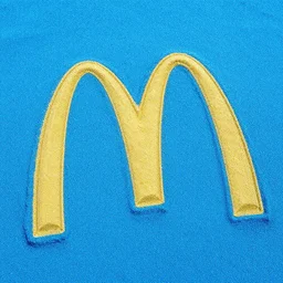 mcdonalds made of blue sand