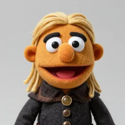 geralt of rivia as a muppet. highly detailed felt. hyper real photo. 4 k.
