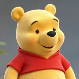 xi jinping as winnie the pooh, digital art, highly detailed