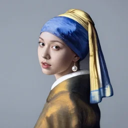 jingkook from bts as a girl with a pearl earring portrait by vermeer, gender bender cosplay by jingkook, dslr photo, iso 1 0 0, f / 2 2, studio lighting, 8 k, rule 6 3