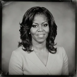 a daguerreotype of michelle obama