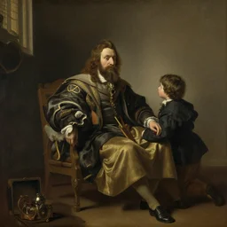 a physicists dream, painting by rembrandt, high quality 4 k