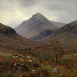 scottish mountain scene by gabriel dawe