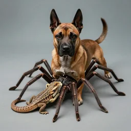Mutant animal that is a cross between a guard dog, lizard, and spider