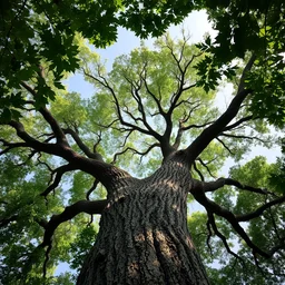 a tree opens its eyes