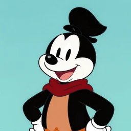 a hanna barbera cartoon style portrait of peter who is always think positive and happy