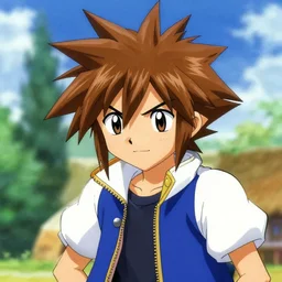 Sora from kingdom hearts being bullied for his hair, Sora has brown spiky hair, funny, 1990's bullying ad