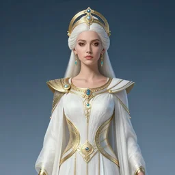 portrait of the powerful empress of the solar system in the style of babs tarr and in the style of ko young hoon. glowing, ornate and intricate linework, stunning, dynamic lighting, ultrafine and hyperdetailed.