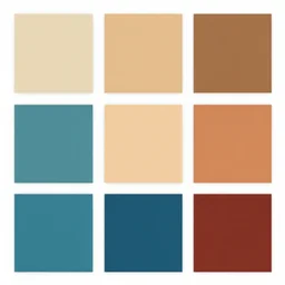 an artistic and beautiful color palette