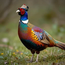 A psychedelic pheasants imp (familiar variant) , vibrant color scheme, highly detailed, in the style of romanticism, cinematic, artstation, Moebius, Greg rutkowski