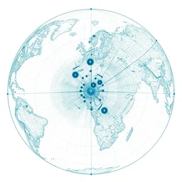 map of the internet, topography, binary tree