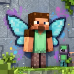 3 d terraria pixie in graffiti by lee