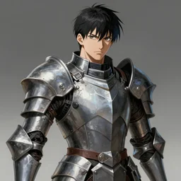 A realistic anime portrait of Guts in the berserk armor, berserk, digital painting, by Stanley Artgerm Lau, Sakimichan, WLOP and Rossdraws, digital painting, painterly, Pixiv, Deviantart, golden ratio, rule of thirds, good composition, HD, 8k, award winning, promo art, splash art, rpg, jrpg, dungeons and dragons, DND, trending on ArtStation