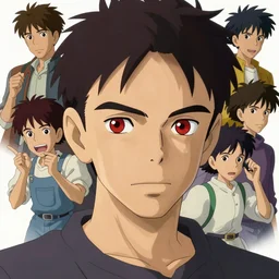 anime portrait of a slick hair man with red eyes, studio ghibli, pixar and disney animation, sharp, rendered in unreal engine 5, highly detailed, digital painting, artstation, concept art, smooth, sharp focus, illustration, wide angle, artbook, wallpaper, splash art, promo art, dramatic lighting, art by artgerm and greg rutkowski and bo chen and jin xiaodi