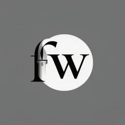 a monochrome simple logo from the year 2 0 2 0 of the luxury company fw