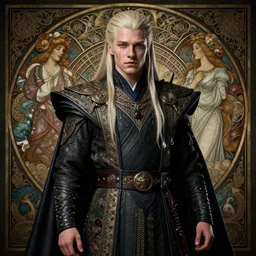 hunter shafer, traditional chinese clothing, fame of thrones, fibonacci, sweat drops, intricate fashion clothing, insane, intricate, highly detailed, surrealistic, digital painting, artstation, concept art, smooth, sharp focus, illustration, unreal engine 5, 8 k, art by artgerm and greg rutkowski and alphonse mucha