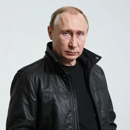 vladimir putin in cyberpunk style
