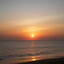 beautiful scenary of sunset