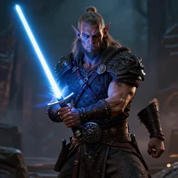 Barbarian with a lightsaber