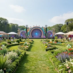 the garden of eden but it's an edm festival
