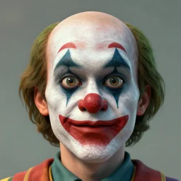 digital 3 d portrait of a clown with bulging eyes, ultrarealistic, stylized yet realistic, surreal, detailed and accurate face and anatomy, trending on artstation, unreal engine, octane render, character design by junji ito and frank frazetta, suda 5 1