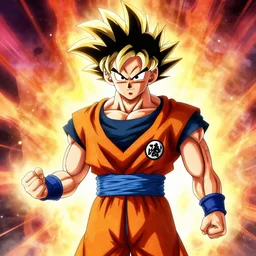 cailloux in the style of dragonball z
