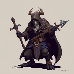 dnd kenku rogue. epic dungeons and dragons fantasy art. 1 9 8 5