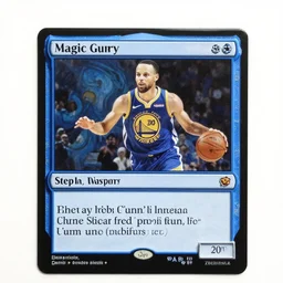 magic the gathering card depicting steph curry, blue card, islands, blue mana, by zdzislaw beksinski